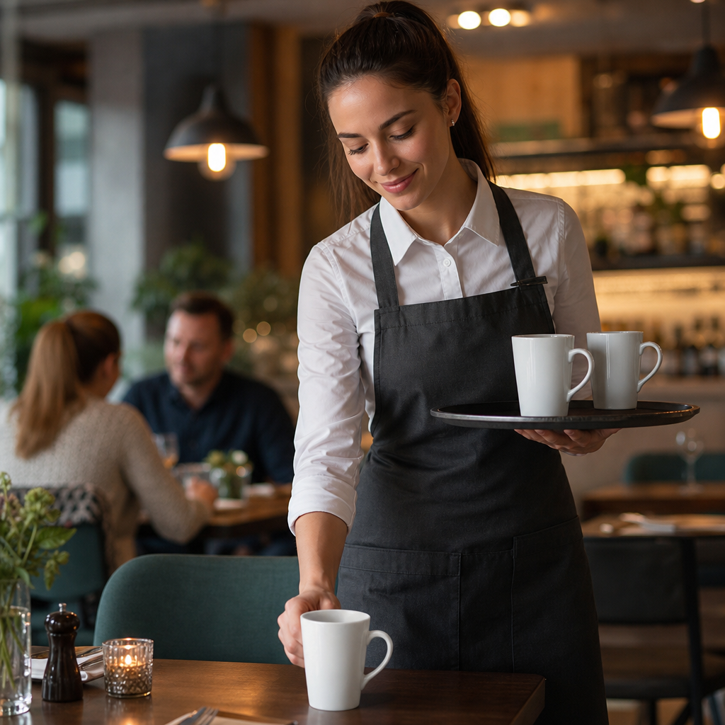 Latte Mugs 250ml Porcelain for Catering Environments (Pack of 24)