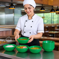 Polypropylene Bowls 218ml Green Ceramic for Schools & Institutions (Pack of 12)