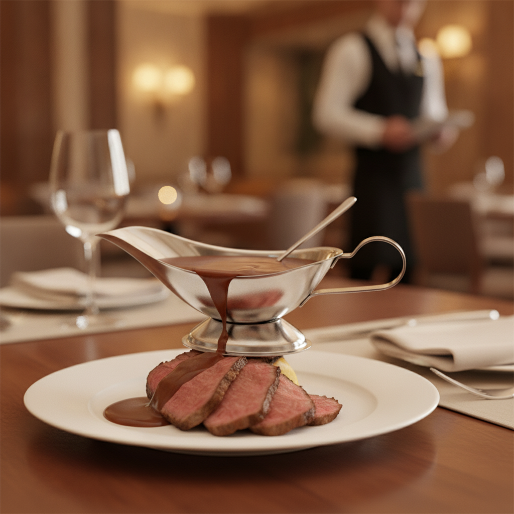 Stainless Steel Gravy Boat 275ml for Restaurants & Catering