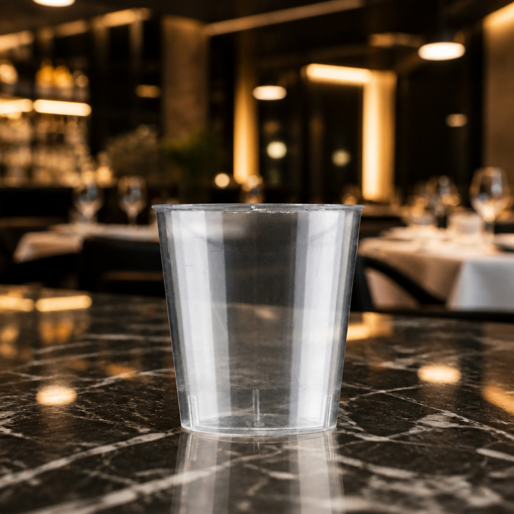 Clear Polypropylene Shot Glasses 25ml for Bars & Events (Pack of 1000)