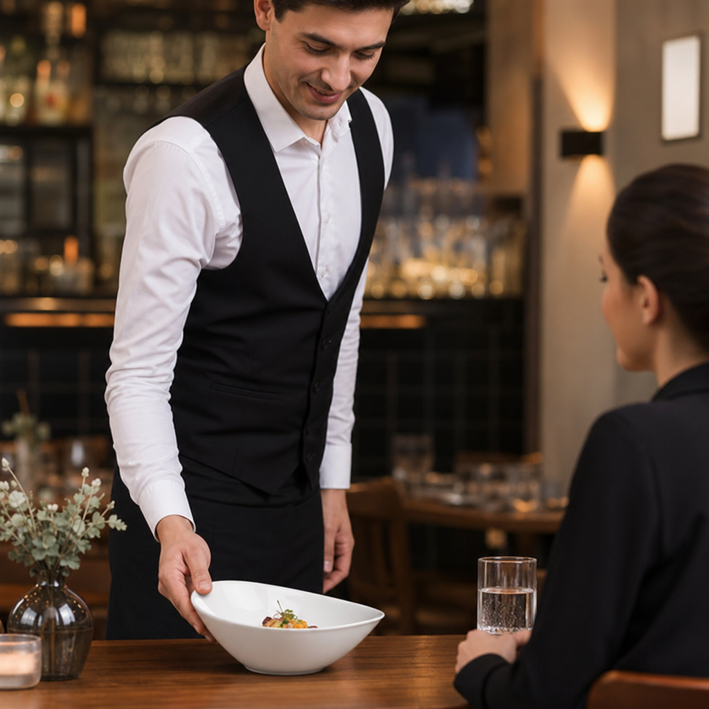 Oval Bowls 155x105mm Vitrified Porcelain for Cafés & Restaurants (Pack of 12)