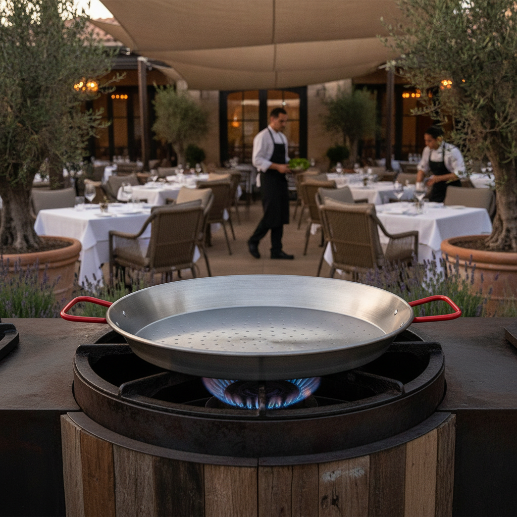 Carbon Steel Paella Pan 36cm for Outdoor Cooking