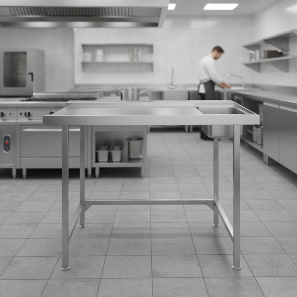 Stainless Steel Right Hand Exit Table 1500mm for Professional Use