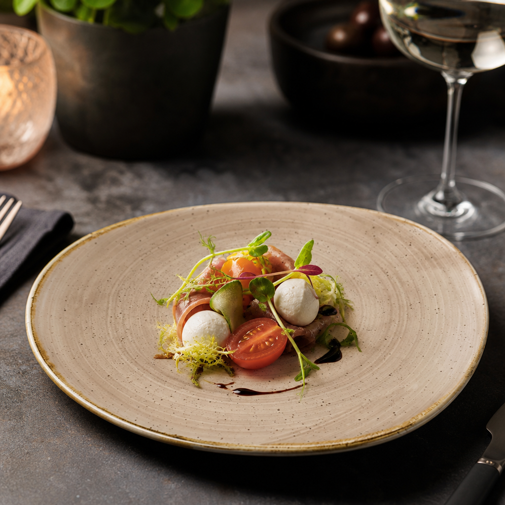 Plates 185mm Vitrified Ceramic for Vibrant Food Presentation (Pack of 12)