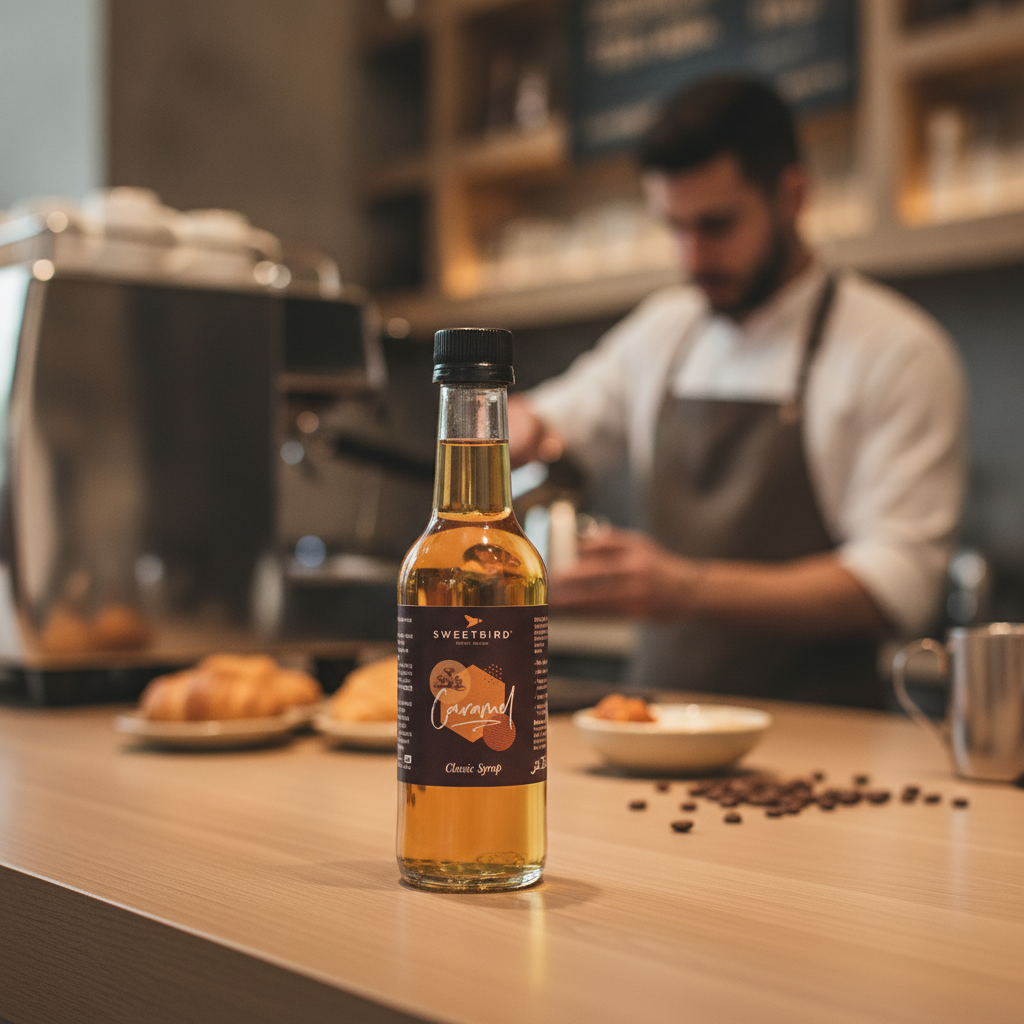 Caramel Syrup 250ml Glass Bottle for Home Use