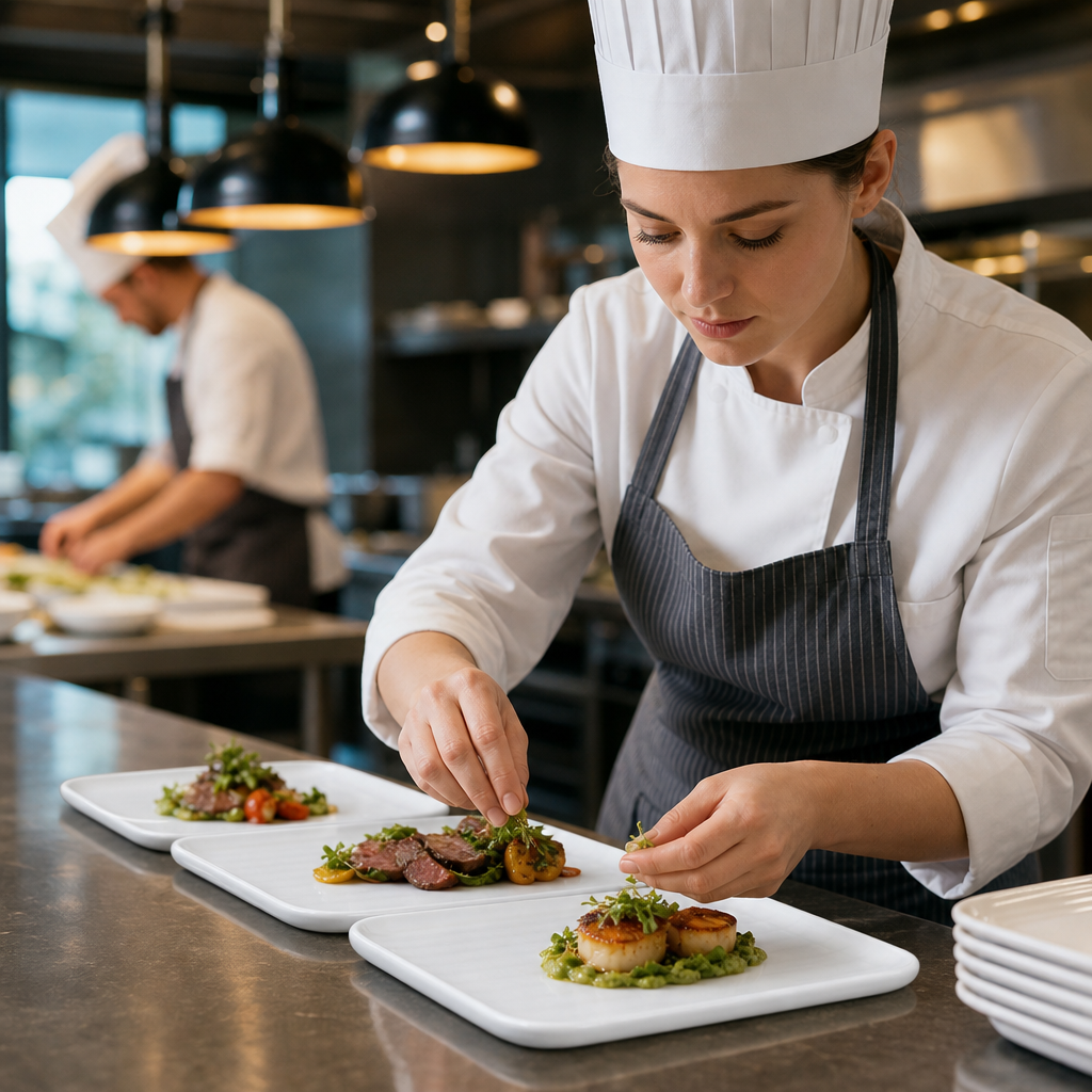 Organic Rectangular Plates 270x160mm Ceramic for Catering (Pack of 12)