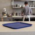 Polypropylene Rectangular Tray Blue for Fast Food Service