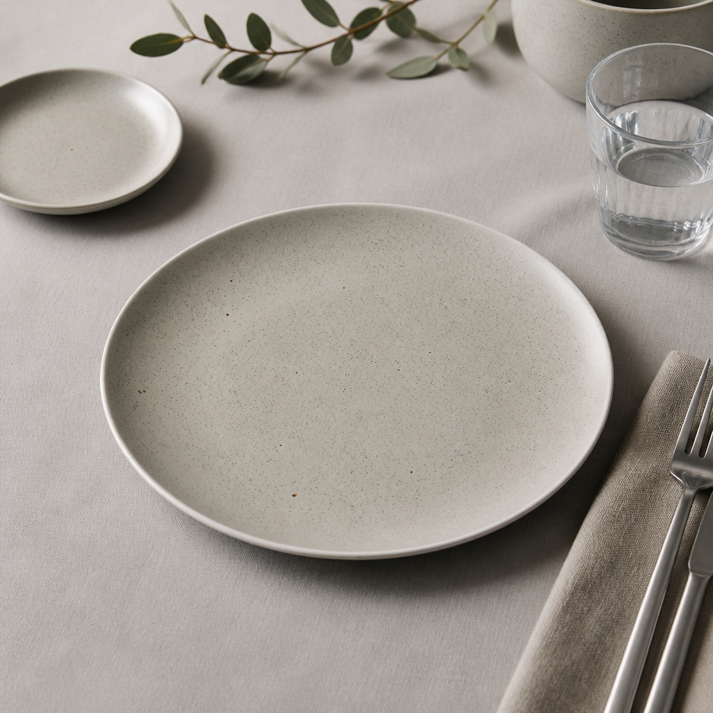 Porcelain Chia Plates in Sand 270mm for Stylish Table Settings