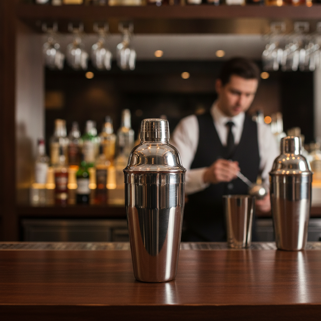 Stainless Steel Cobbler Cocktail Shaker 780ml for Bars & Pubs