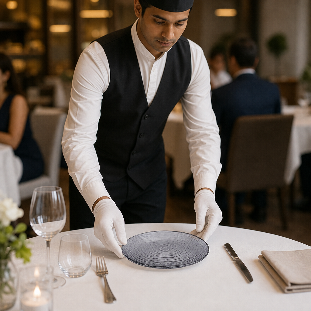 Platters 140mm Smoke Grey Glass for Stylish Dining (Pack of 12)