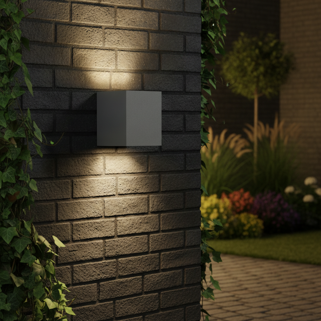 Aluminium Outdoor Wall Light with Dual Lighting Effect for Gardens
