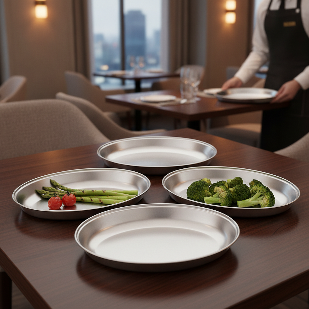 Stainless Steel Oval Vegetable Dish 200mm for Dining Settings
