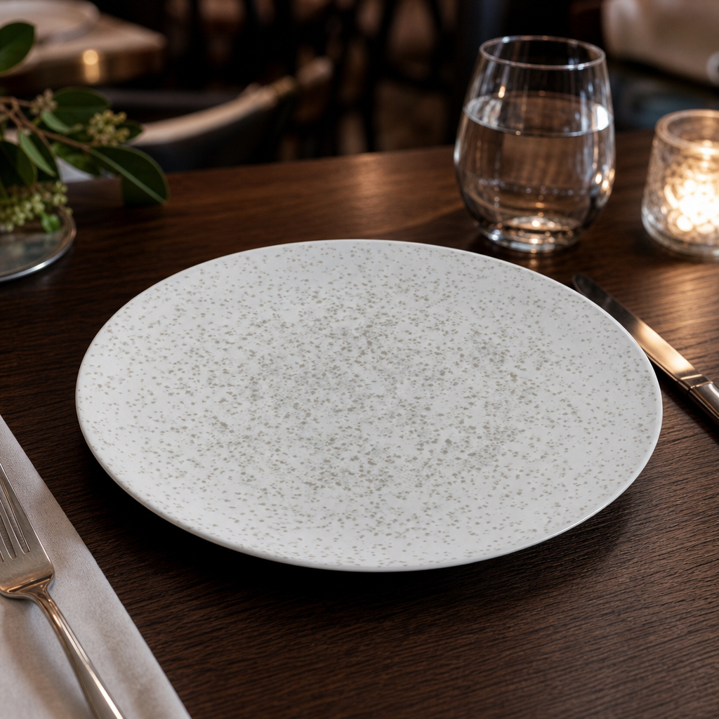 Coupe Plates 270mm White Porcelain for Stylish Dining (Pack of 6)