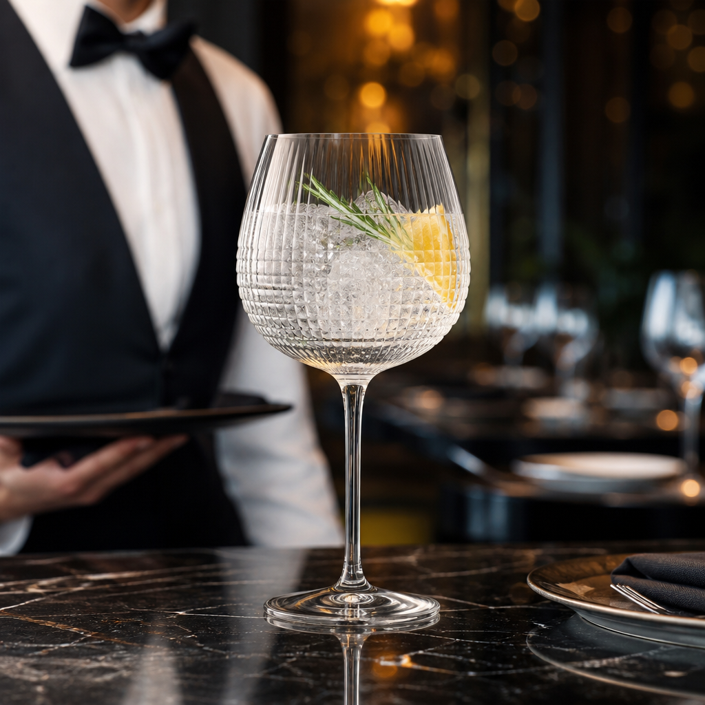 Crystal Glass Stemmed Glasses 600ml for Bars & Restaurants (Pack of 24)