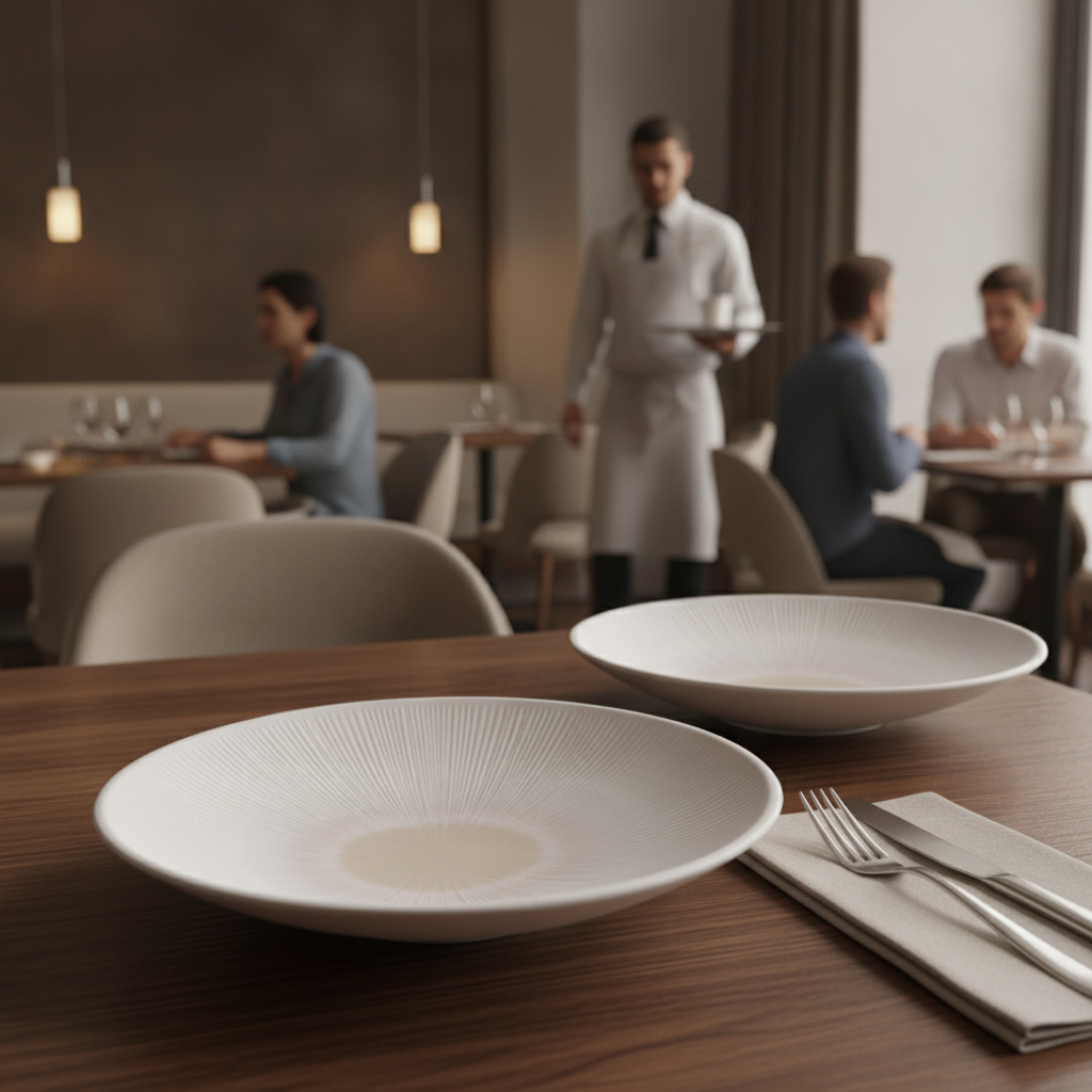 Melamine Blush Round Bowl 300mm for Modern Table Settings