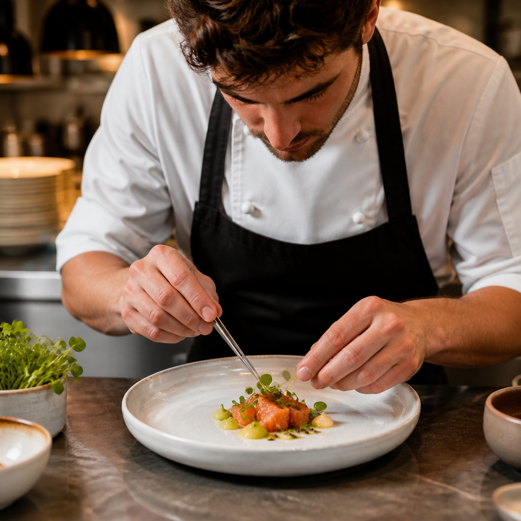 Canvas Coupe Bowls in White Stoneware for Creative Plating