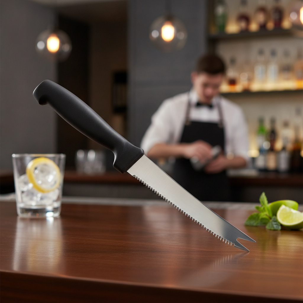 Stainless Steel Bartenders Knife 204mm for Precision Slicing