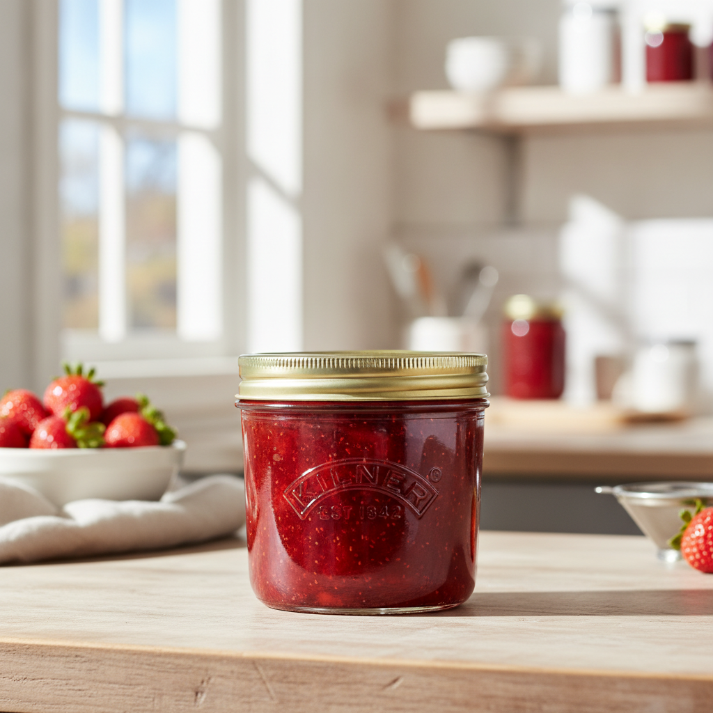 Glass Wide Mouth Preserve Jar 200ml for Food Storage
