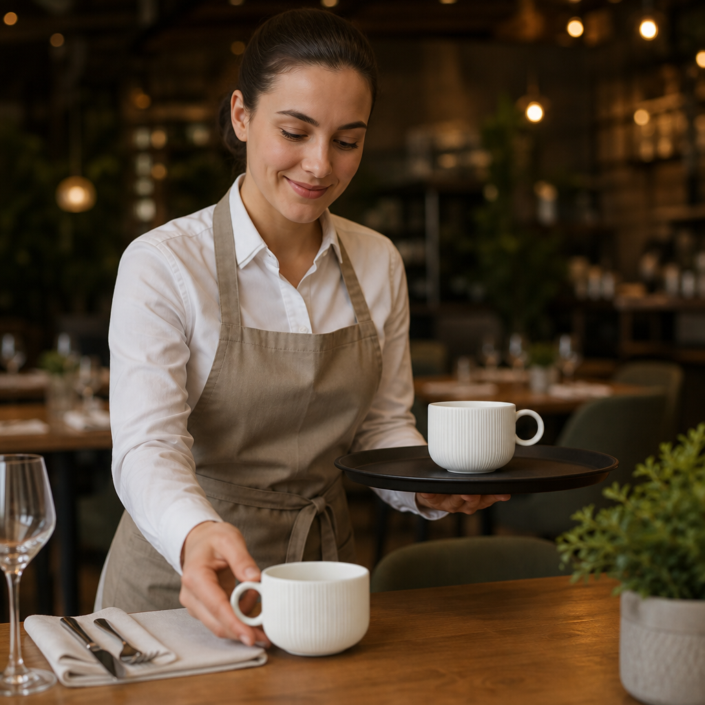 Low Cups 227.5ml Vitrified Porcelain for Dining (Pack of 12)