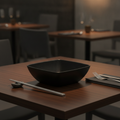 Melamine Black Bowl 165mm for Stylish Dining