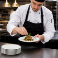 Rimmed Plates 171mm Porcelain for Professional Catering (Pack of 6)