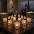 Glass Table Lamp 410mm for Creating Ambiance (Pack of 12)