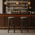 Polyethylene Black Dot Bar Stools 750mm for Hospitality (Pack of 2)