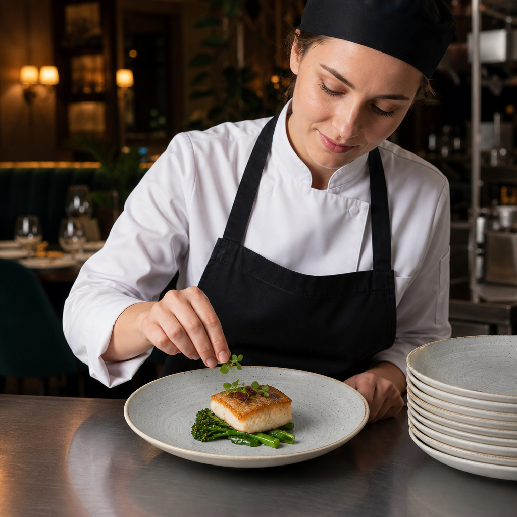 Coupe Plates 285mm Porcelain for Hospitality Use (Pack of 12)