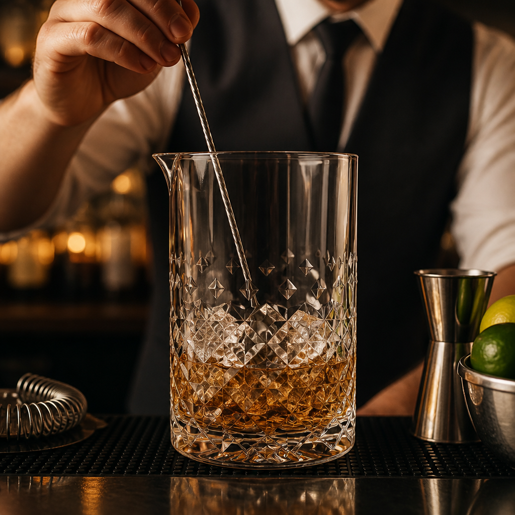 Glass Stirring Glasses 750ml for Cocktail Preparation (Pack of 6)