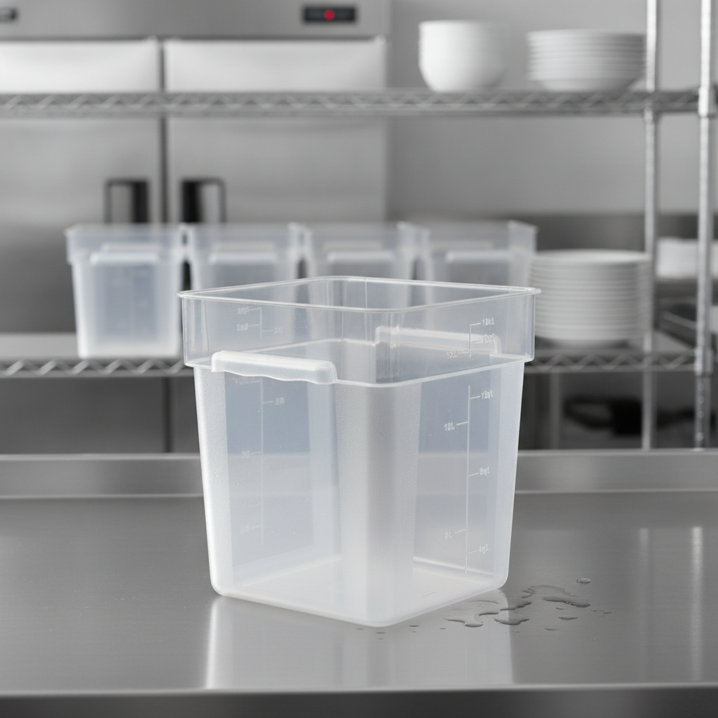 ABS Square Storage Container 15L for Professional Kitchens