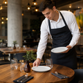 Narrow Rimmed Plates 226mm Porcelain for Restaurants & Cafés (Pack of 12)