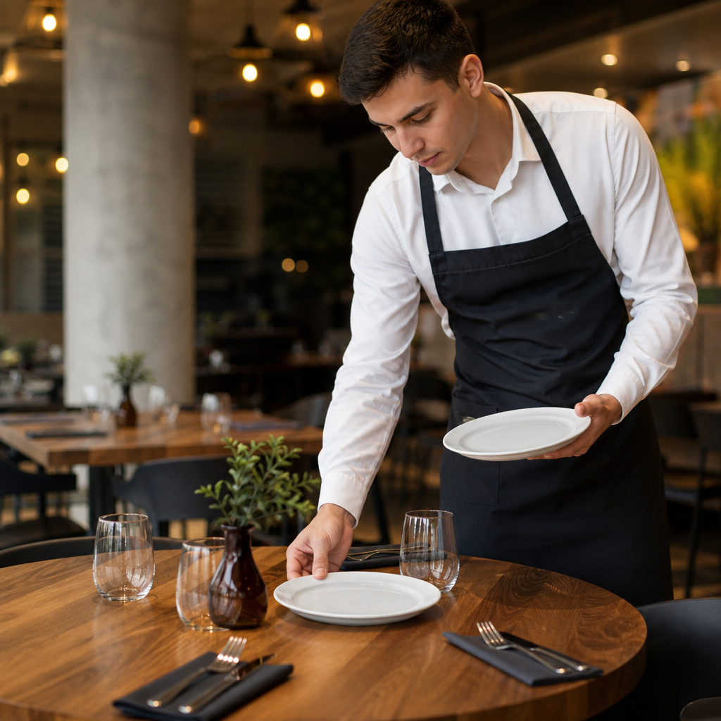 Narrow Rimmed Plates 226mm Porcelain for Restaurants & Cafés (Pack of 12)