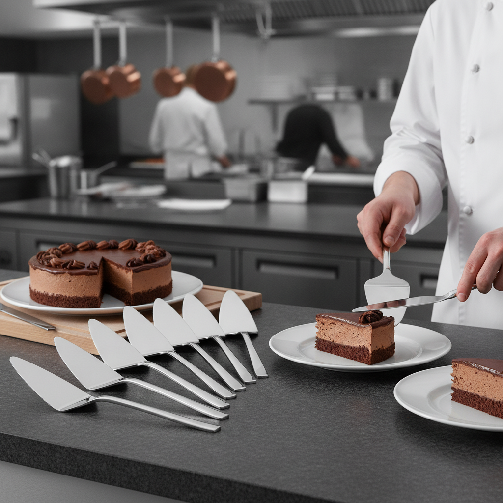 Stainless Steel Cake Server 257mm for Serving Desserts (Pack of 12)