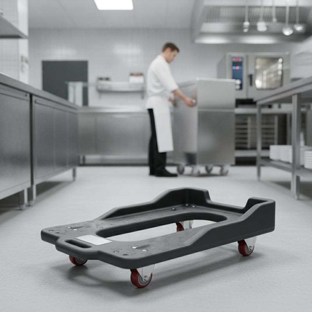 Stainless Steel Dolly for Insulated Food Transport