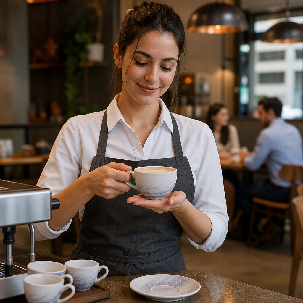 Super Vitrified Ceramic Cappuccino Cups 103ml for Cafés (Pack of 12)