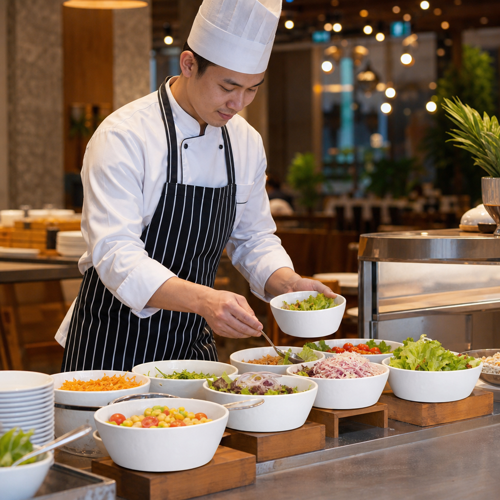 Round Bowls 127mm Melamine for Buffet Presentations (Pack of 12)