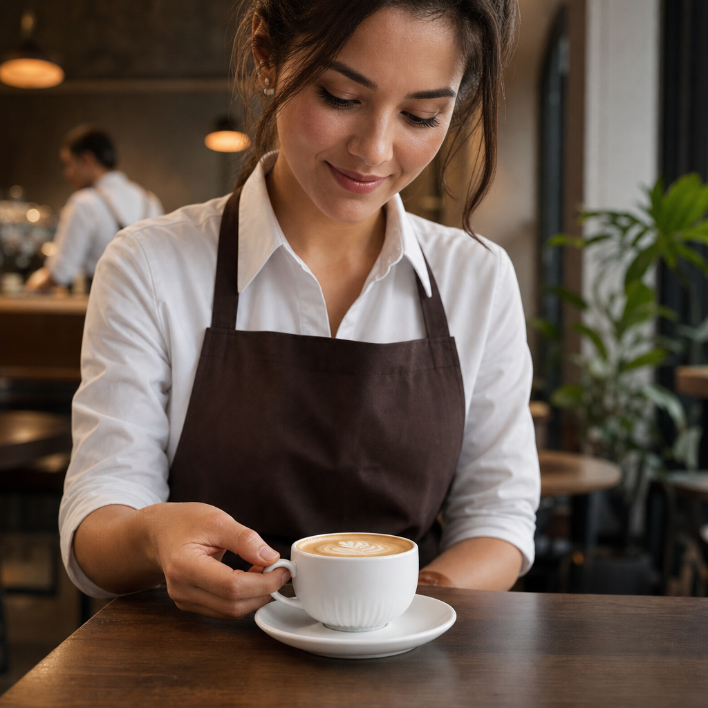 Cappuccino Cups 227ml in Super Vitrified Ceramic for Cafés (Pack of 12)