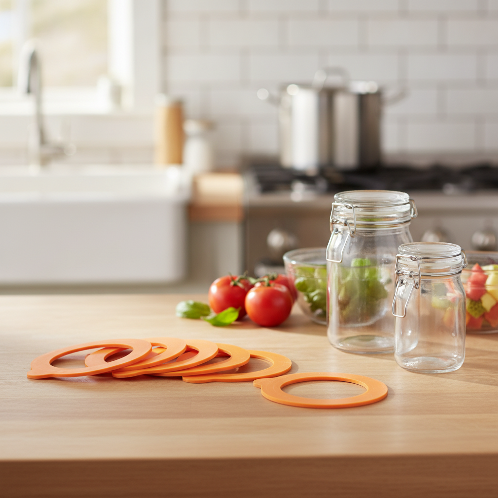 Rubber Seals for Preserve Jars 500ml to 2L for Home Canning (Pack of 6)