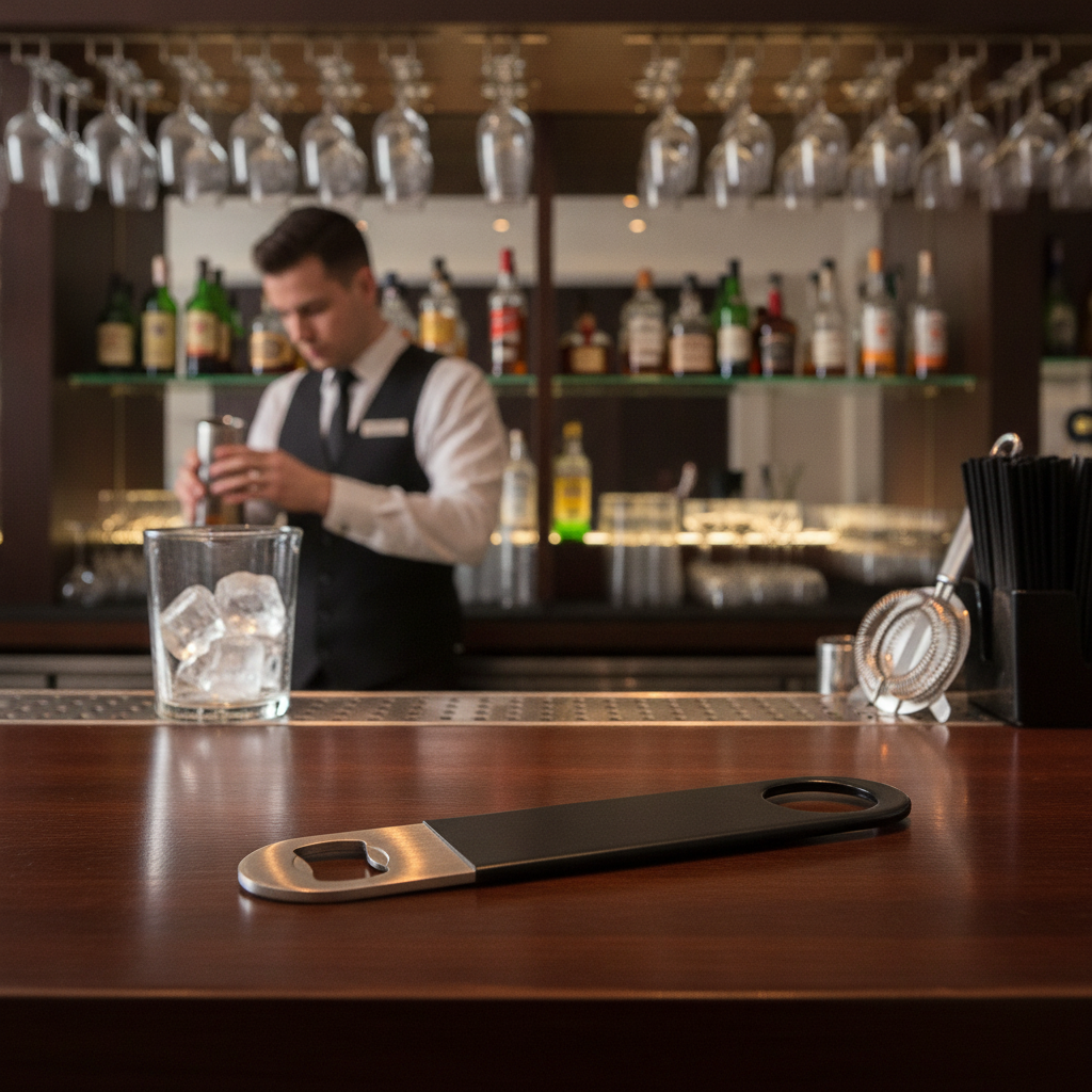 Stainless Steel Vinyl Coated Bar Blade 18cm for Bartenders