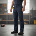 Polycotton Navy Everyday Trousers for Busy Workers