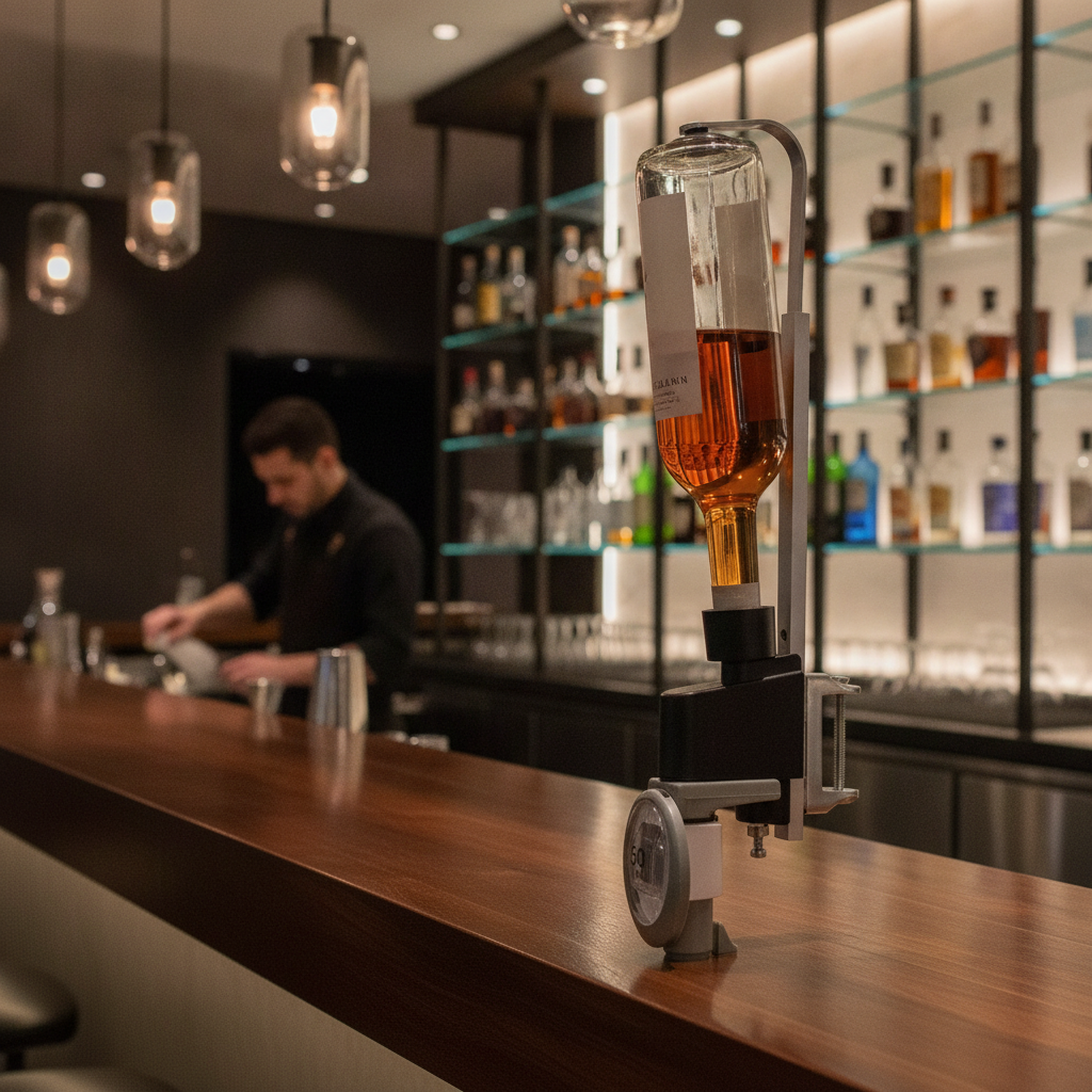 Aluminium Shelf Bracket for 1L Bottles in Bars