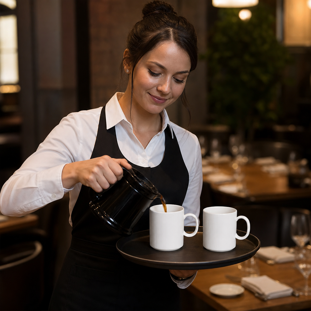 Mugs 285ml Porcelain for Casual Dining (Pack of 12)