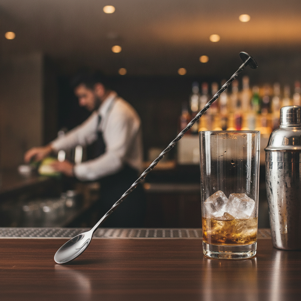 Stainless Steel Cocktail Mixing Spoon 290mm for Bars & Pubs