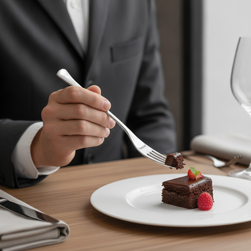 18/10 Stainless Steel Cake Fork for Elegant Dining (Pack of 12)