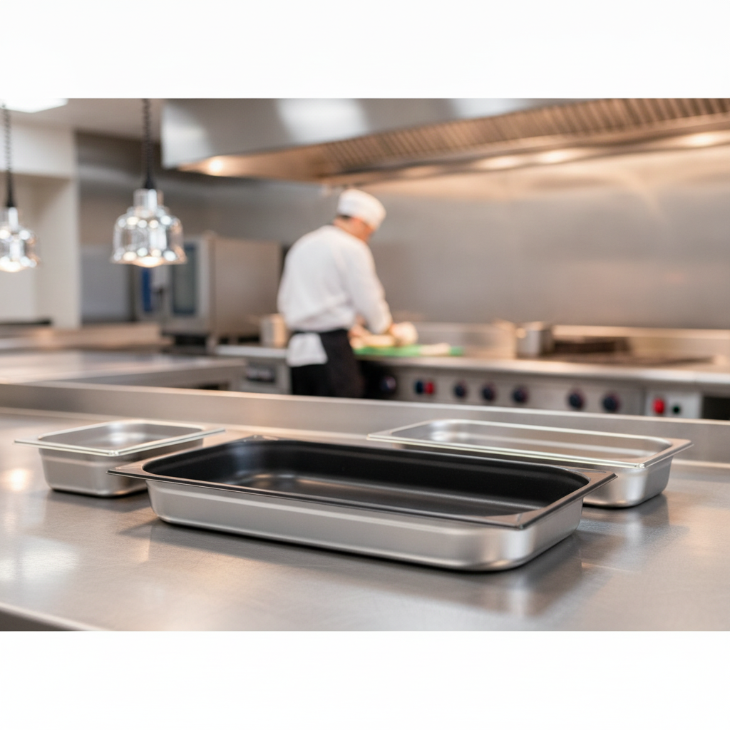 Heavy Duty 304 Stainless Steel Gastronorm Tray 9L for Commercial Kitchens