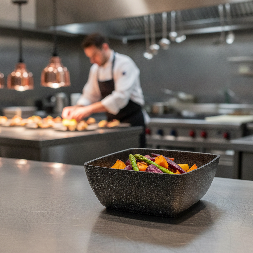Aluminium Non-Stick Bowl GN 1/6 176x162mm for Catering Displays