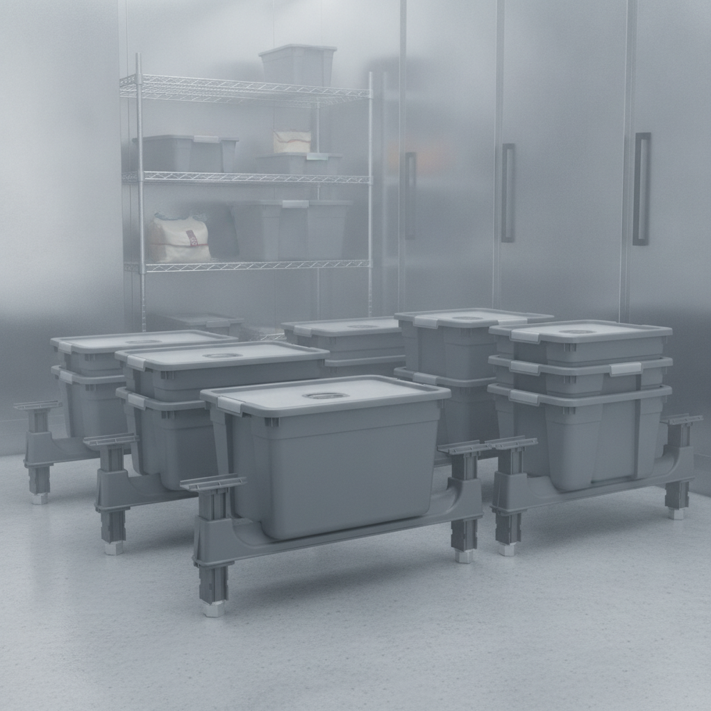Heavy-Duty Polypropylene Dunnage Stand 460mm for Storage