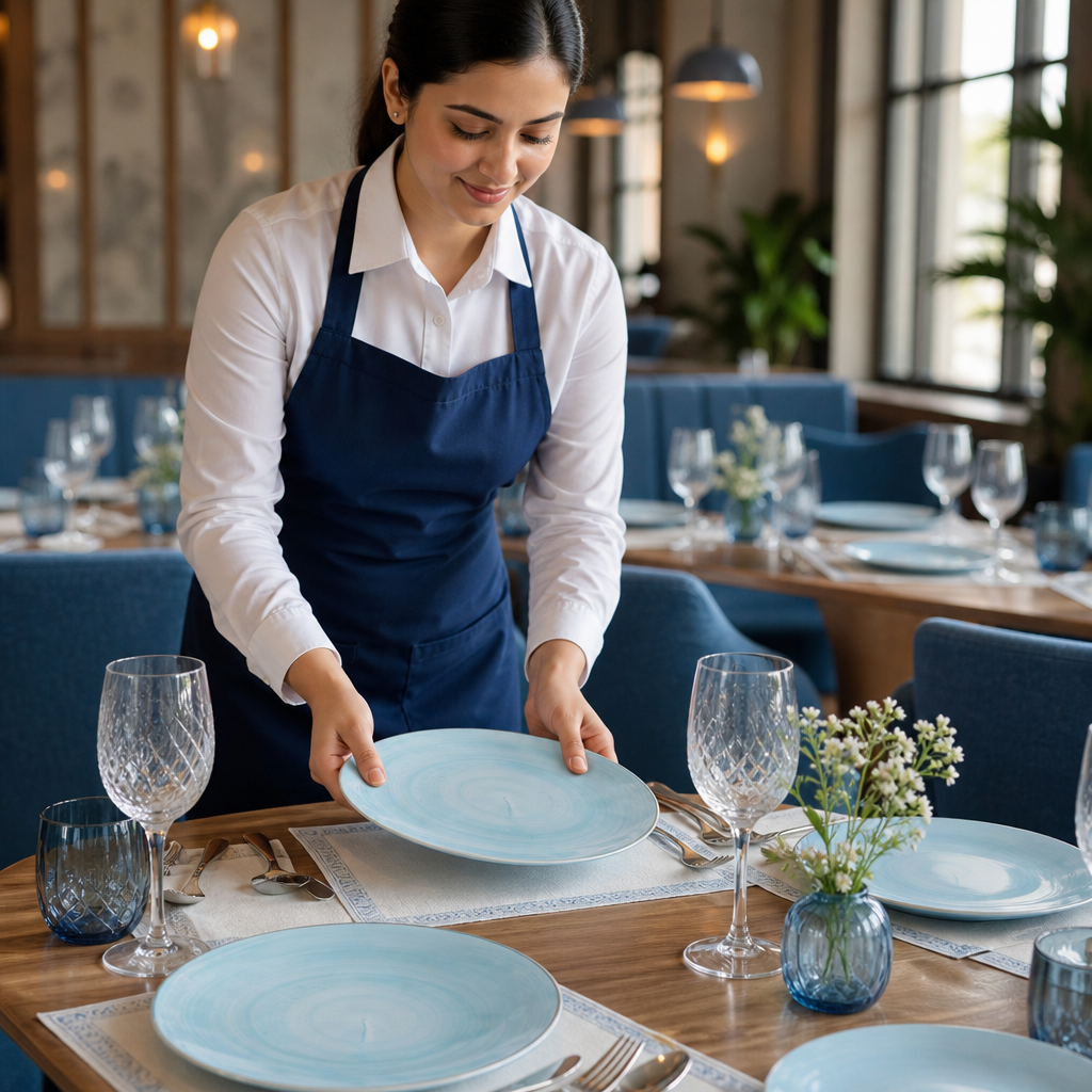 Plates 265mm Vitrified Ceramic for Dining Tables (Pack of 12)
