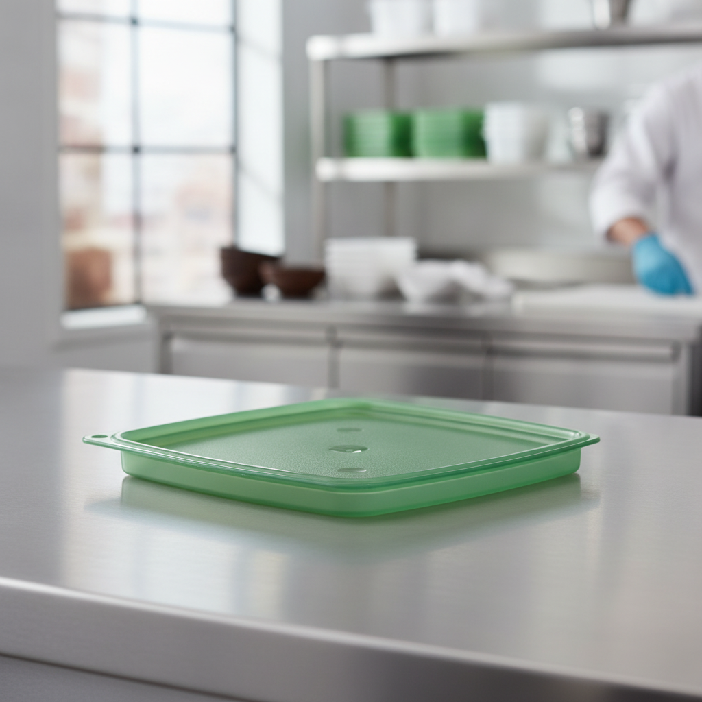 Polypropylene Green Cover 190mm for Food Storage