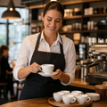 Porcelain Espresso Cups 85ml for Coffee Shops (Pack of 6)